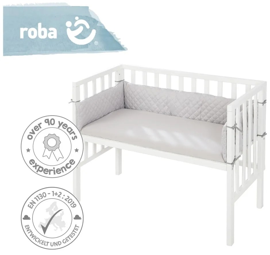 Бяло детско креватче 90x45 cm – Roba