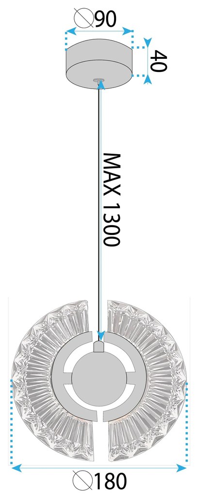 Лампа LED LHJ108-2CP GOLD
