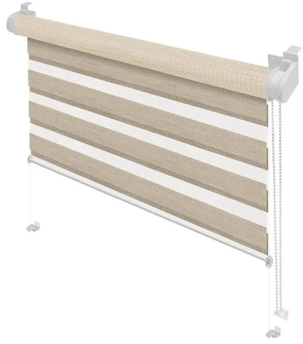 Кремава ролетна щора ден и нощ 42,5x150 cm Zebra Natur – Gardinia