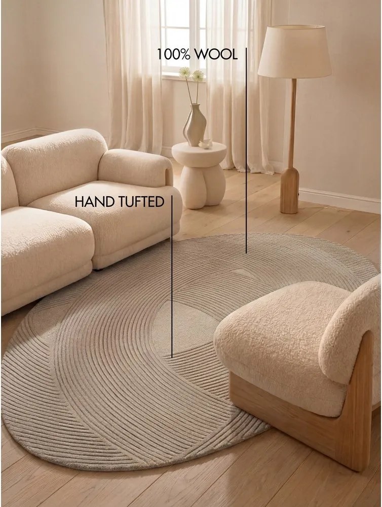 Бежов вълнен килим 160x230 cm Kensington Victoria – Ted Baker
