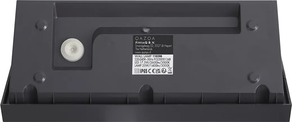 Модерна външна стенна лампа тъмно сива с LED IP65 със сензор за движение - Marek