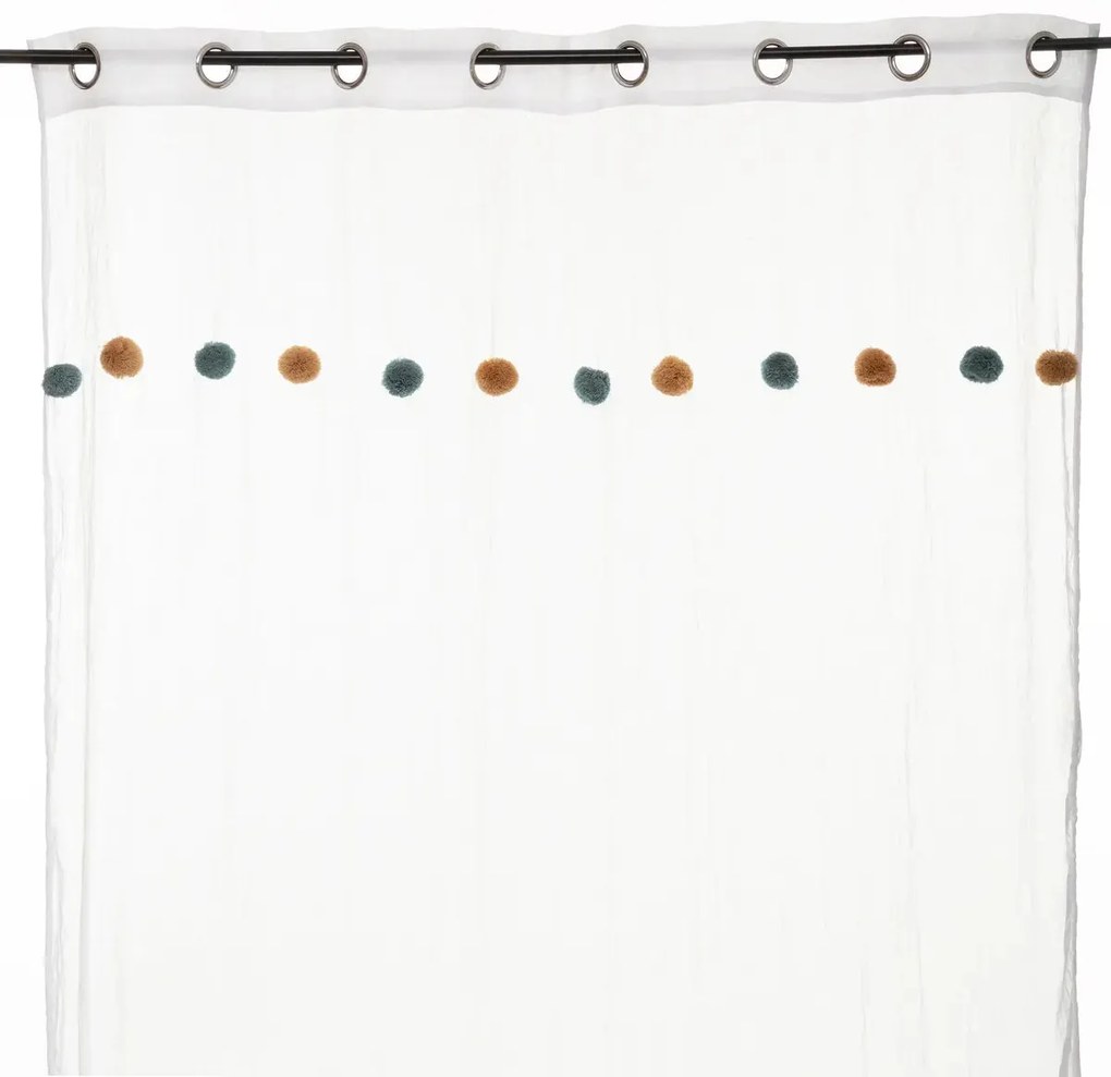 Детска прозрачна завеса atmosphera с помпони 140х240см