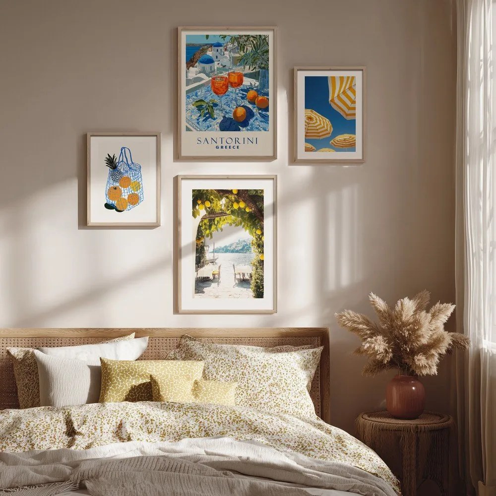 Печатна картина с включена рамка 50x70 cm Lemon View – Styler