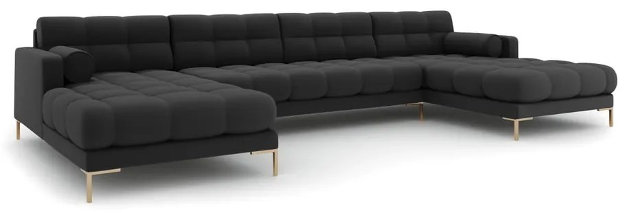 Тъмносив ъглов диван ("U" форма) Bali – Cosmopolitan Design