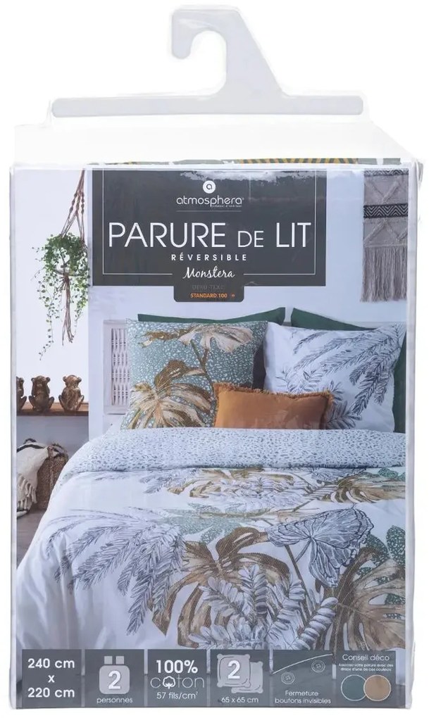 Спално бельо atmosphera Monstera, 240x220 cm, Памук