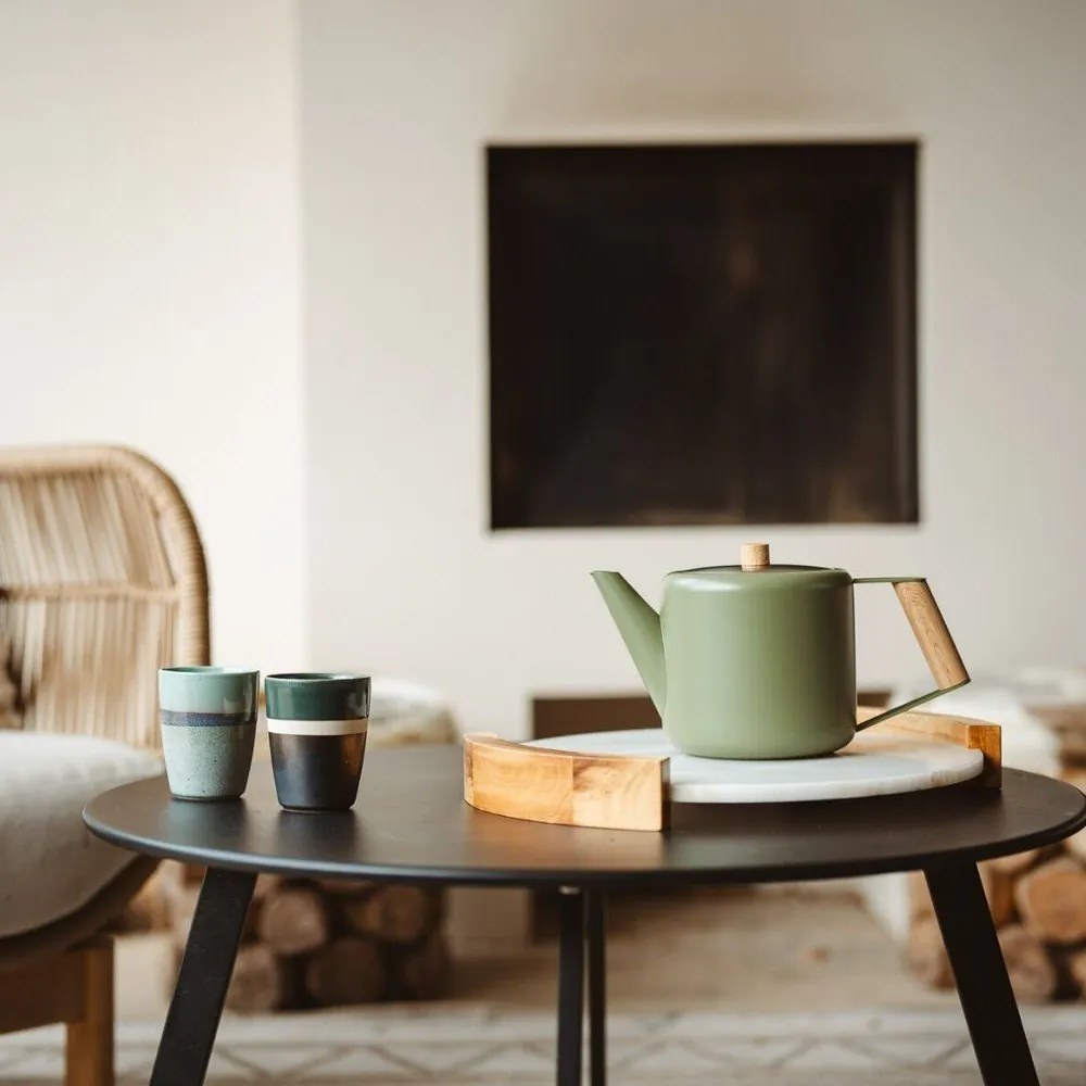 Зелен чайник от неръждаема стомана 1,1 l Duet Boston – Bredemeijer