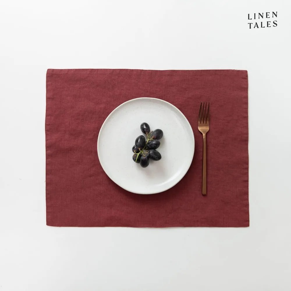 Ленена подложка за хранене 35x45 cm Marsala – Linen Tales