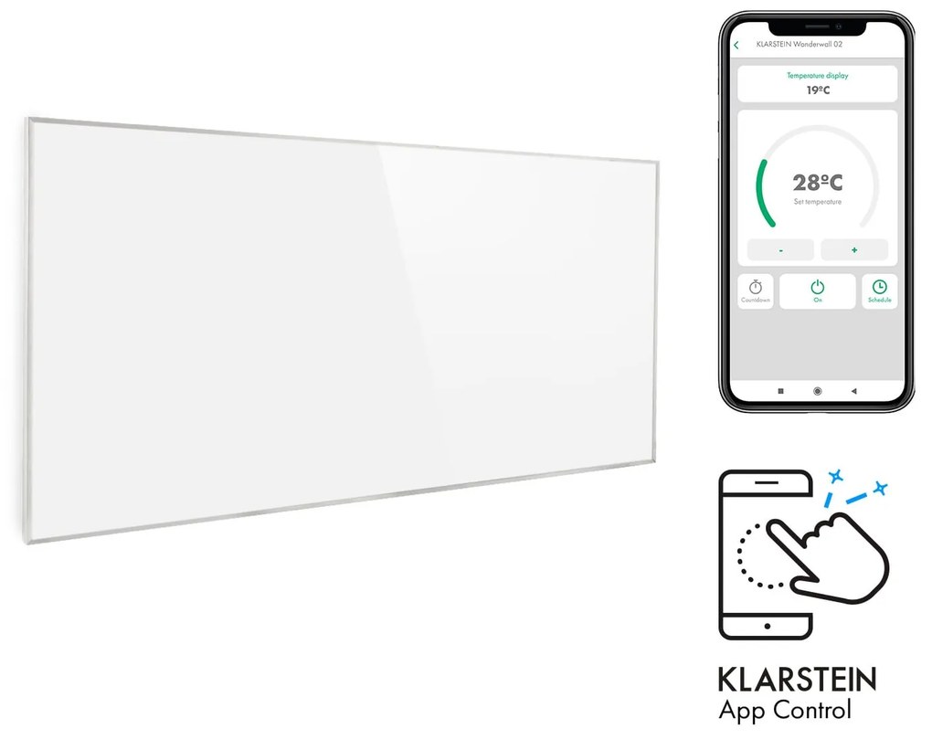 Klarstein Wonderwall Smart инфрачервен радиатор 60x120cm приложение 720W таймер IP24