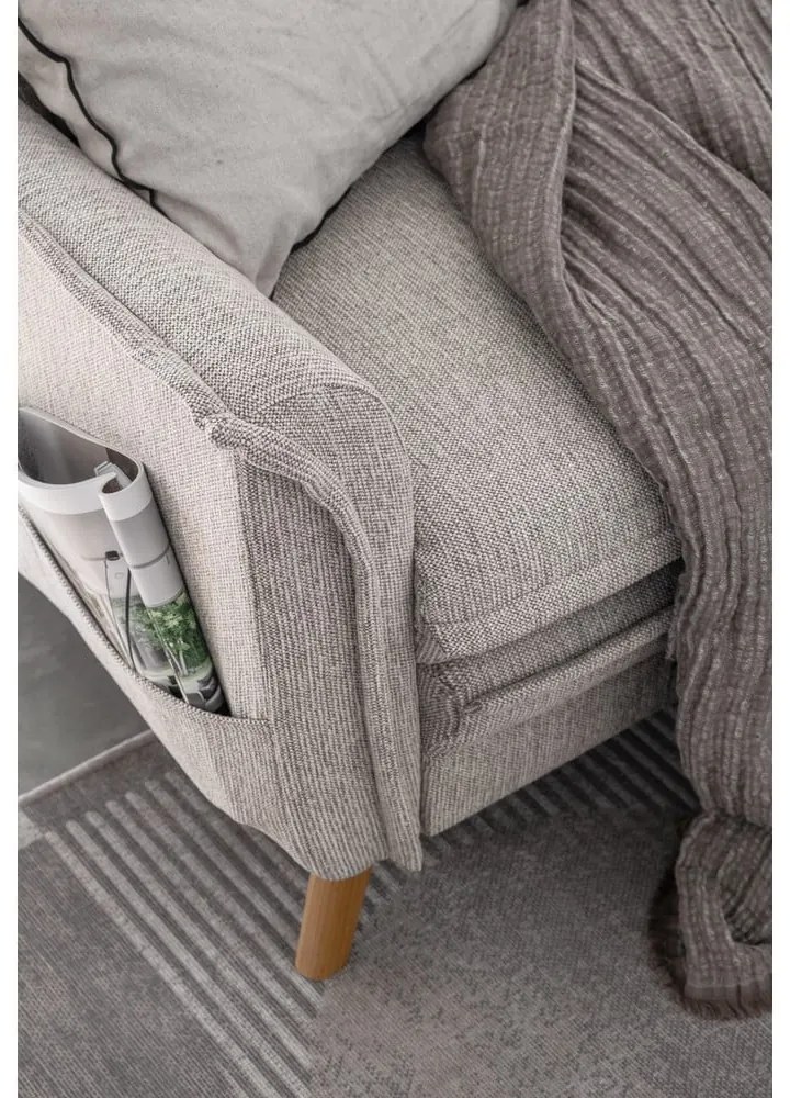 Бежов разтегателен ъглов диван (ляв ъгъл) Charming Charlie – Miuform