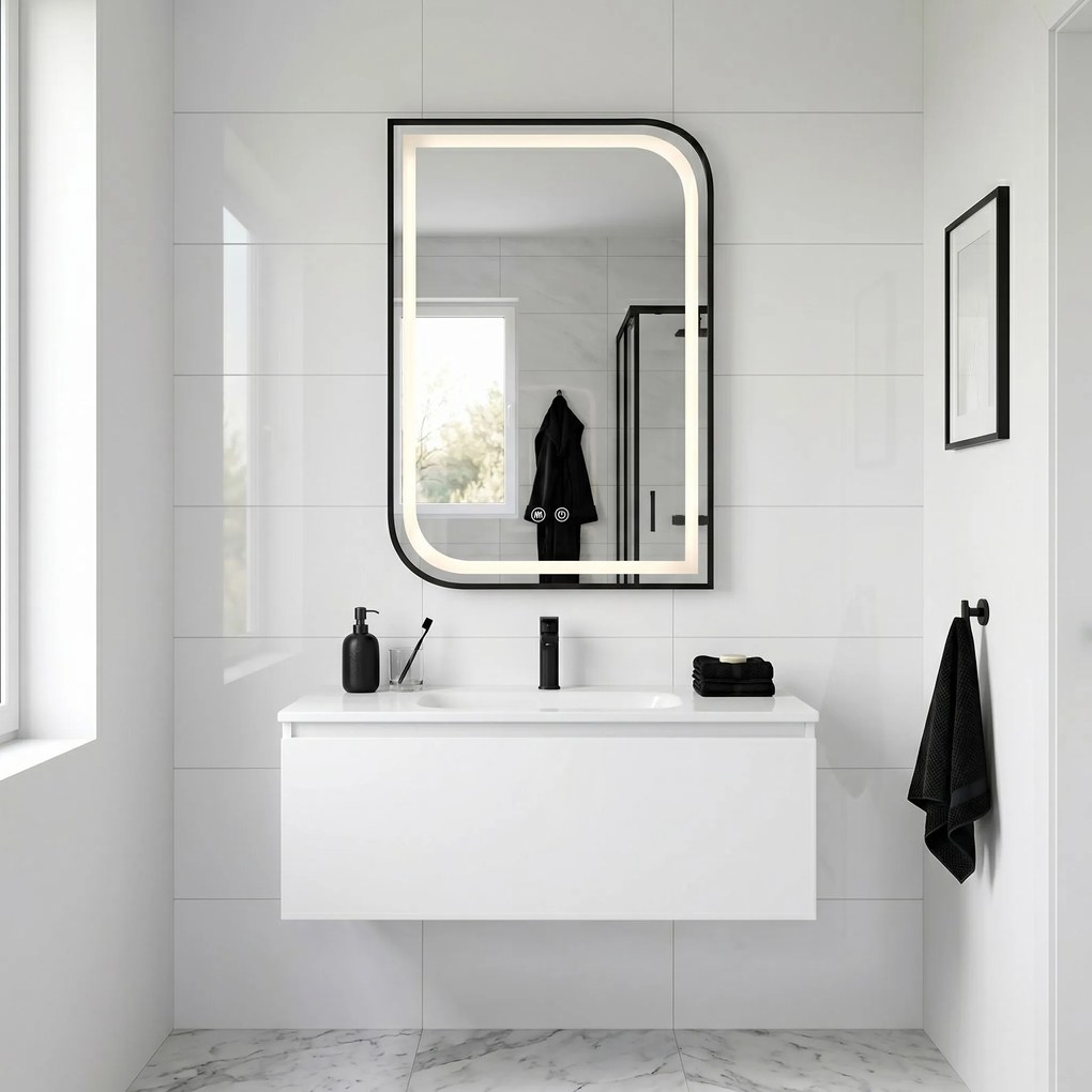 Огледало LED ZONE 80X60  BLACK