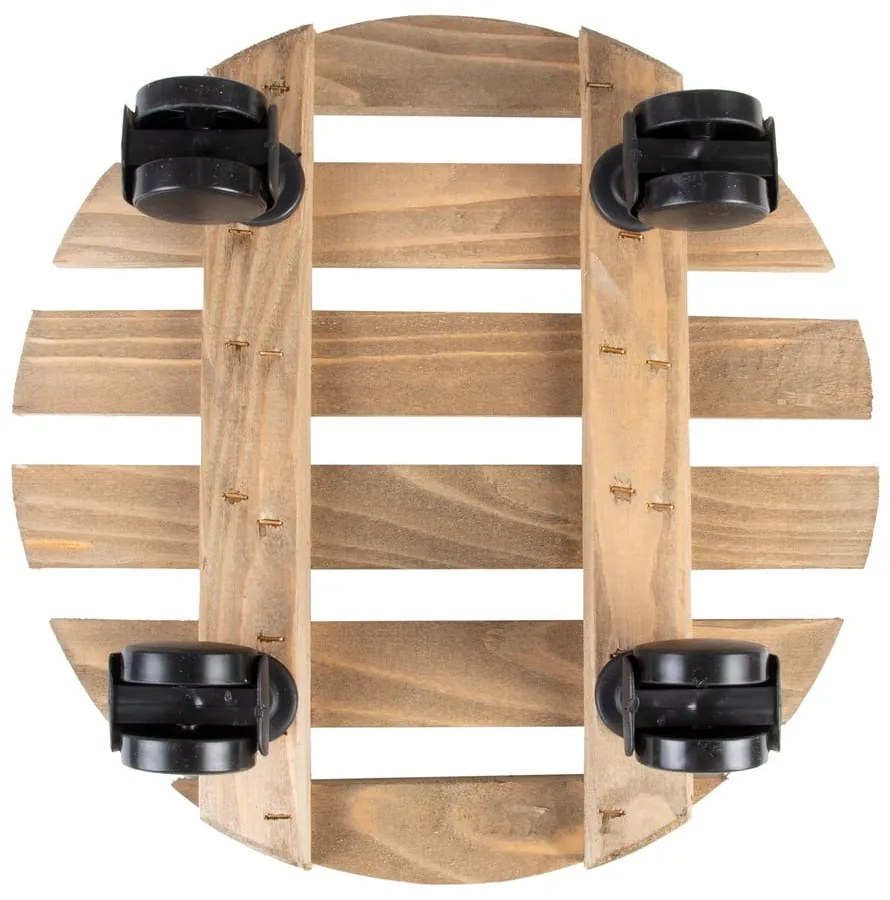 Дървена подвижна стойка за саксии ø 29 cm (височина 8 cm) Indoor &amp; Outdoor – Esschert Design