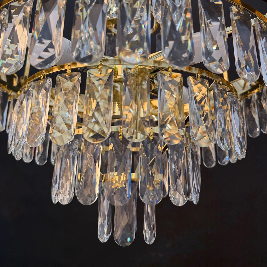 Кристална висяща лампа SWE076-CP 50cm GOLD