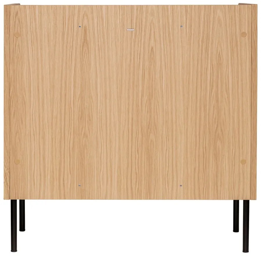 Висок скрин с дъбов декор в естествен цвят 80x82 cm Wrap - Bonami Selection