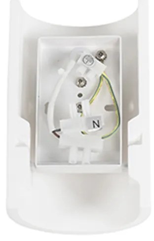 Модерна стенна лампа бяла кръгла - Colja Novo