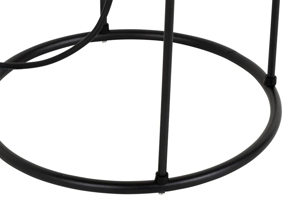 Дизайнерска външна подова лампа черна - Jannie