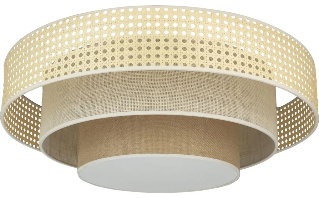 Duolla - LED Плафониера LUNETA LED/26W/230V Ø 60 см 4000K ратан/бежов