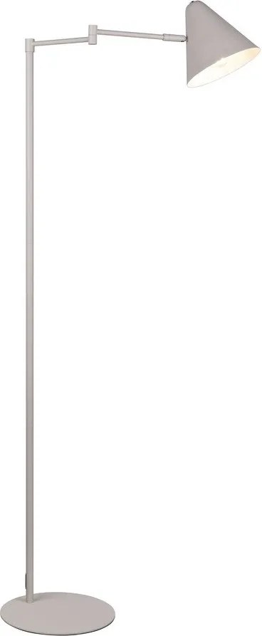 Подова лампа с огъваща се структура в цвят слонова кост (височина 126,5 cm) Cosima – Trio