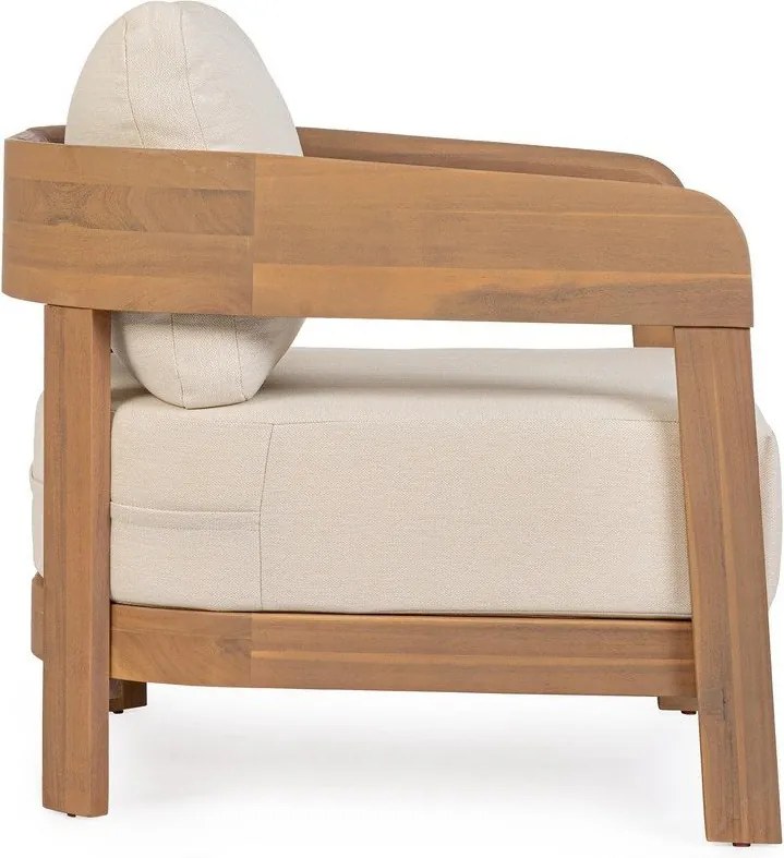 Градински стол от масивно дърво в естествен цвят Pablo – Bizzotto