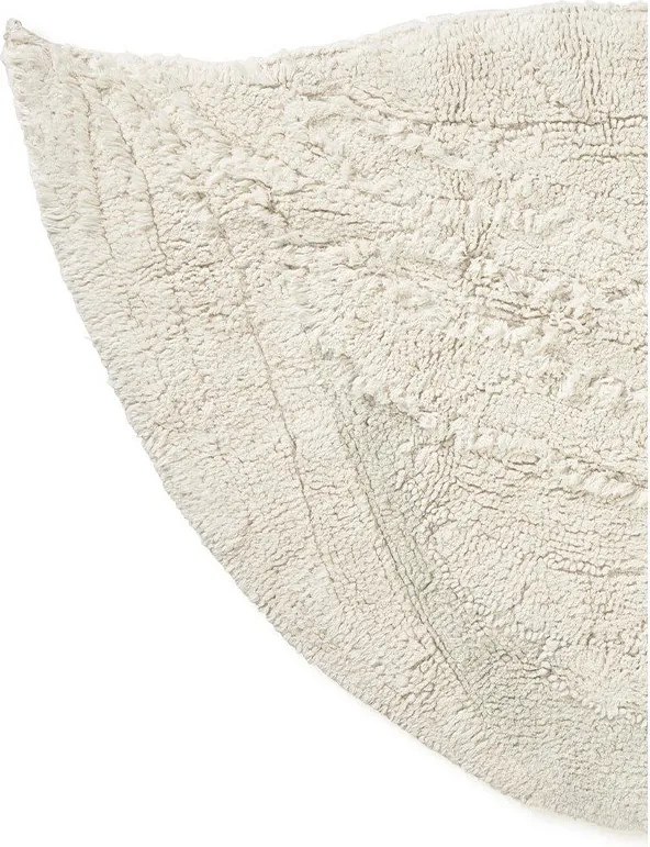 Кремав ръчно изработен памучен детски килим подходящ за пране 100x120 cm Swan – Lorena Canals