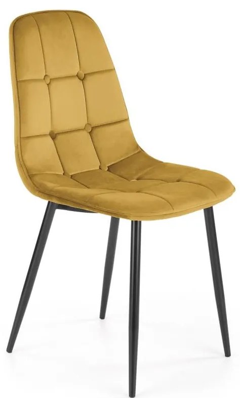 Трапезен стол KINDREL, 1 бр., жълт