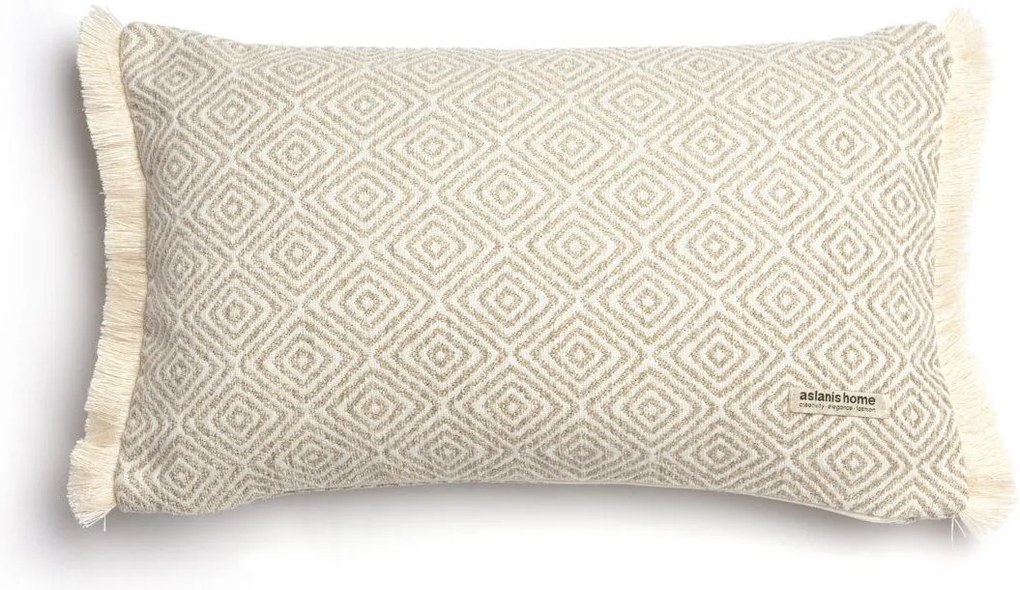 Декоративна калъфка за възглавница Aslanis Home Panion-Ammos-Ekrou-45 x 45 cm