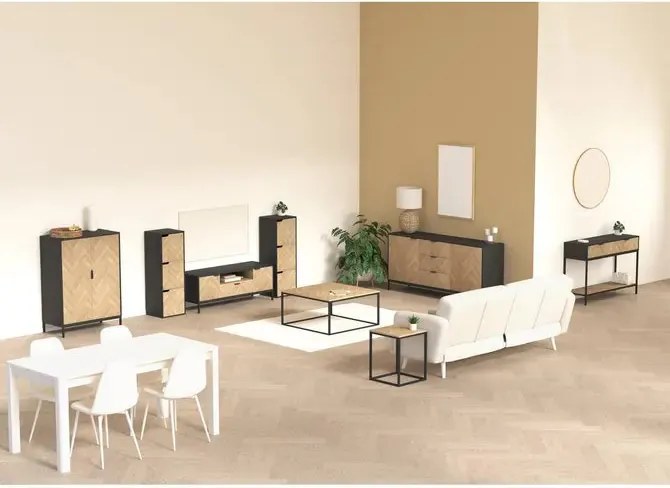 Рафт 5five Mix'n Door Chevrons, 9 отделения, Черен