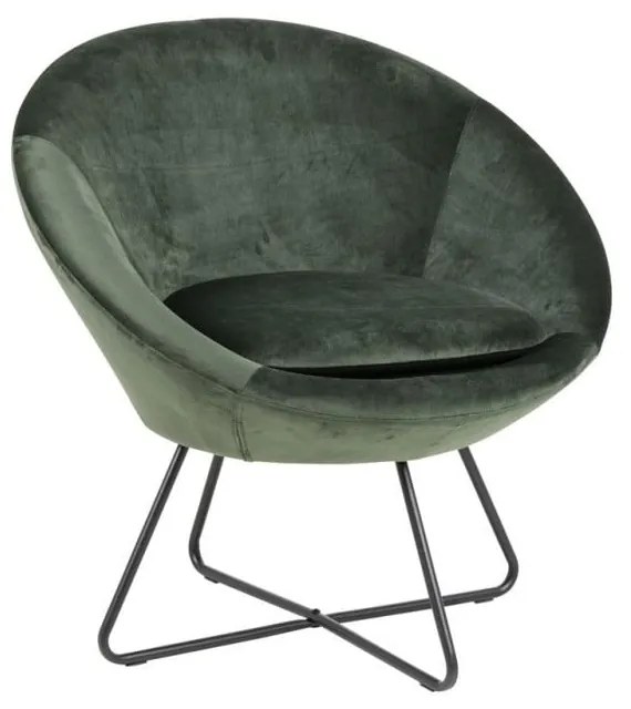 Фотьойл от зелено кадифе Center - Actona