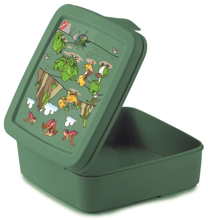 Зелена детска кутия за храна Dinosaur – Snips