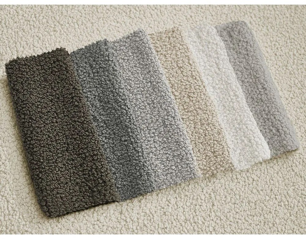 Бежова табуретка от прежда с примки от букле Leonore – Bobochic Paris