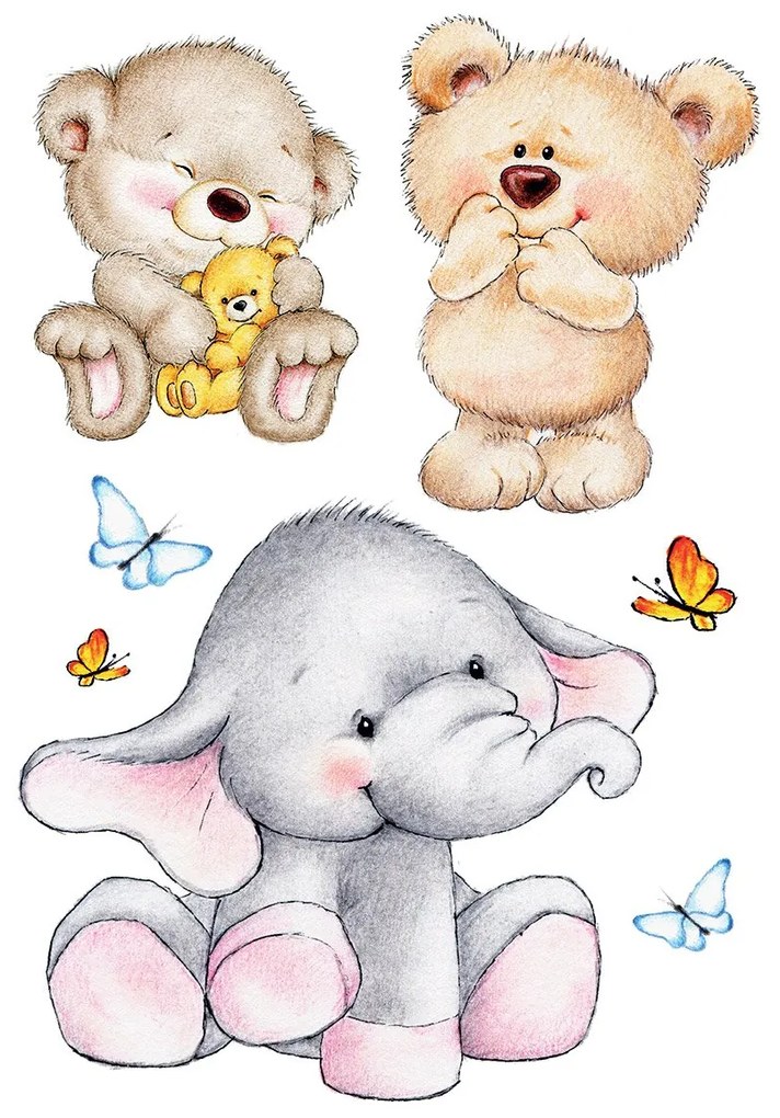 Декоративен Wall Stickers Cute Animals XL