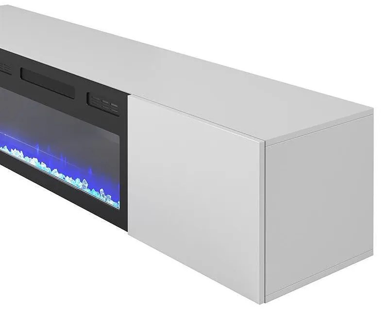 TV шкаф с вградена камина  LIVO RTV-180W K