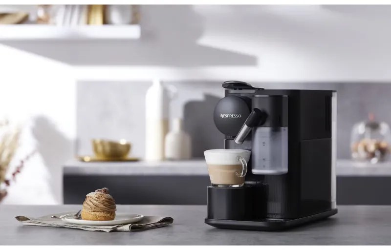Еспресо машина DeLonghi EN510B, 1450W, 19 bar, 1 л, Nespresso, Автоматично изключване, Черен