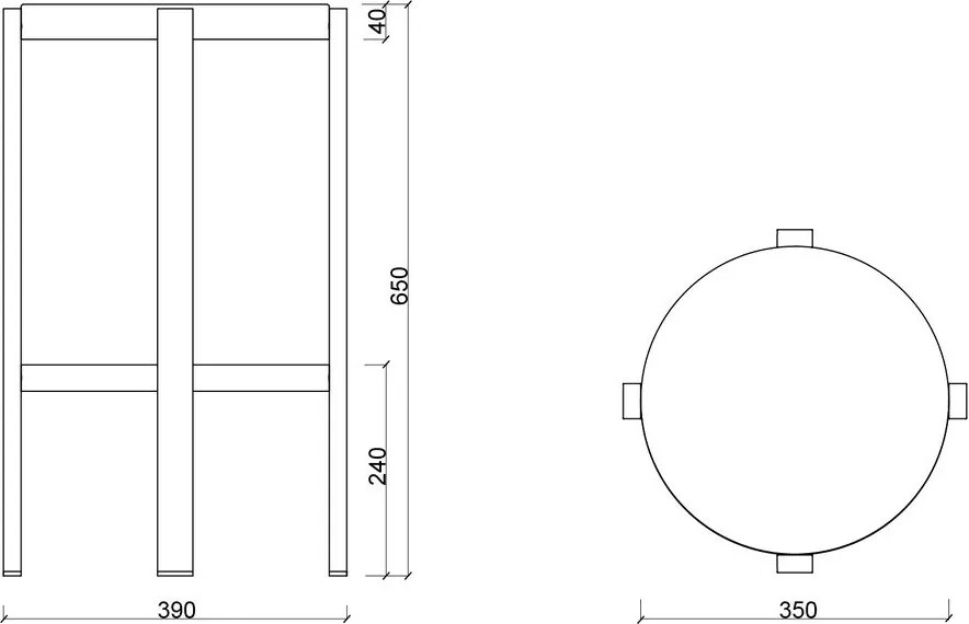 Черен стоманен бар стол (височина на седалката 65 cm) Doon – noo.ma