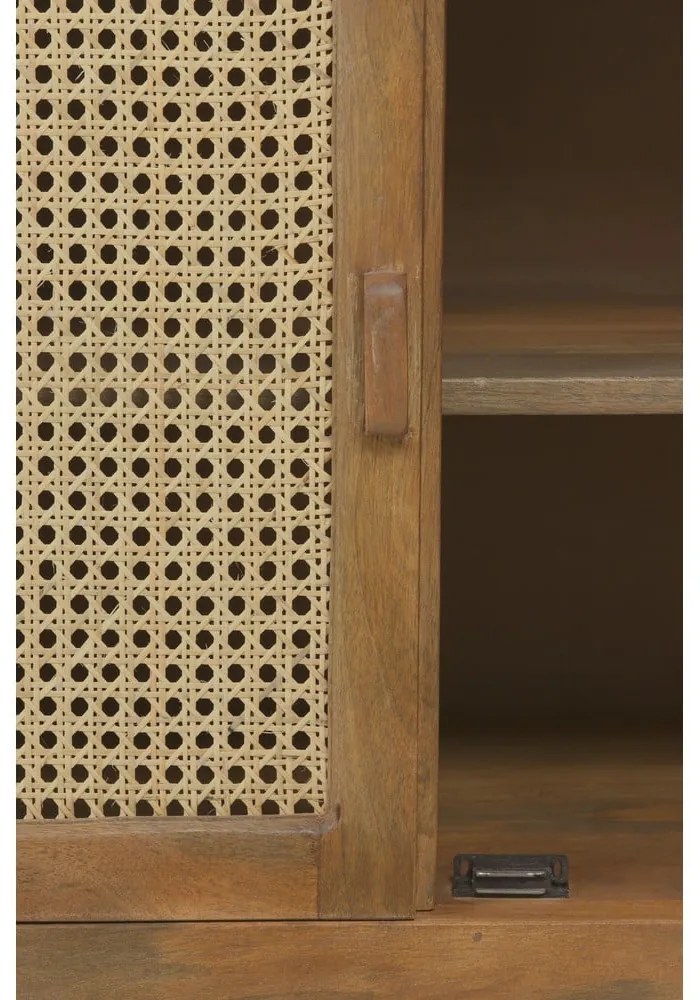 Кафяв скрин от мангово дърво 90x160 cm Nipas - Light &amp; Living