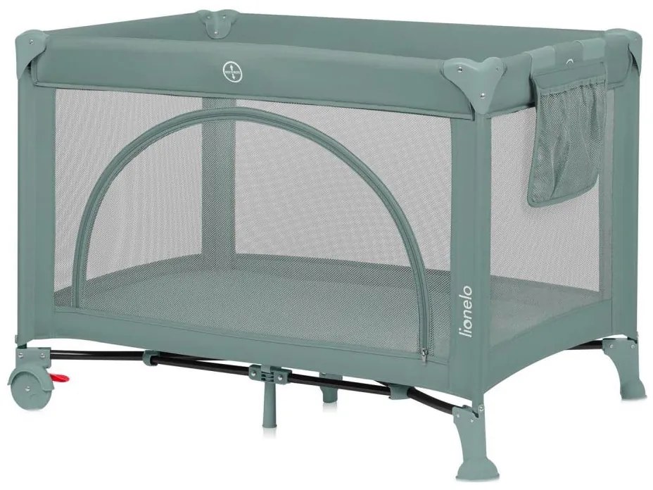 Lionelo - Преносимо креватче LAURA, шалфейово зелено