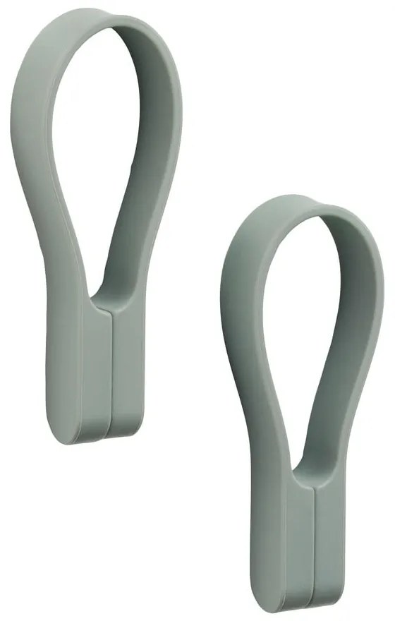 Сиво-зелена силиконова примка за кърпи 2 бр. Loop – Zone