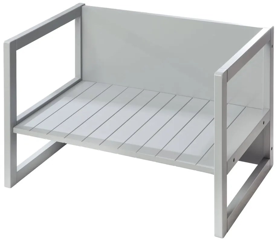 Сива детска пейка Country Style – Roba