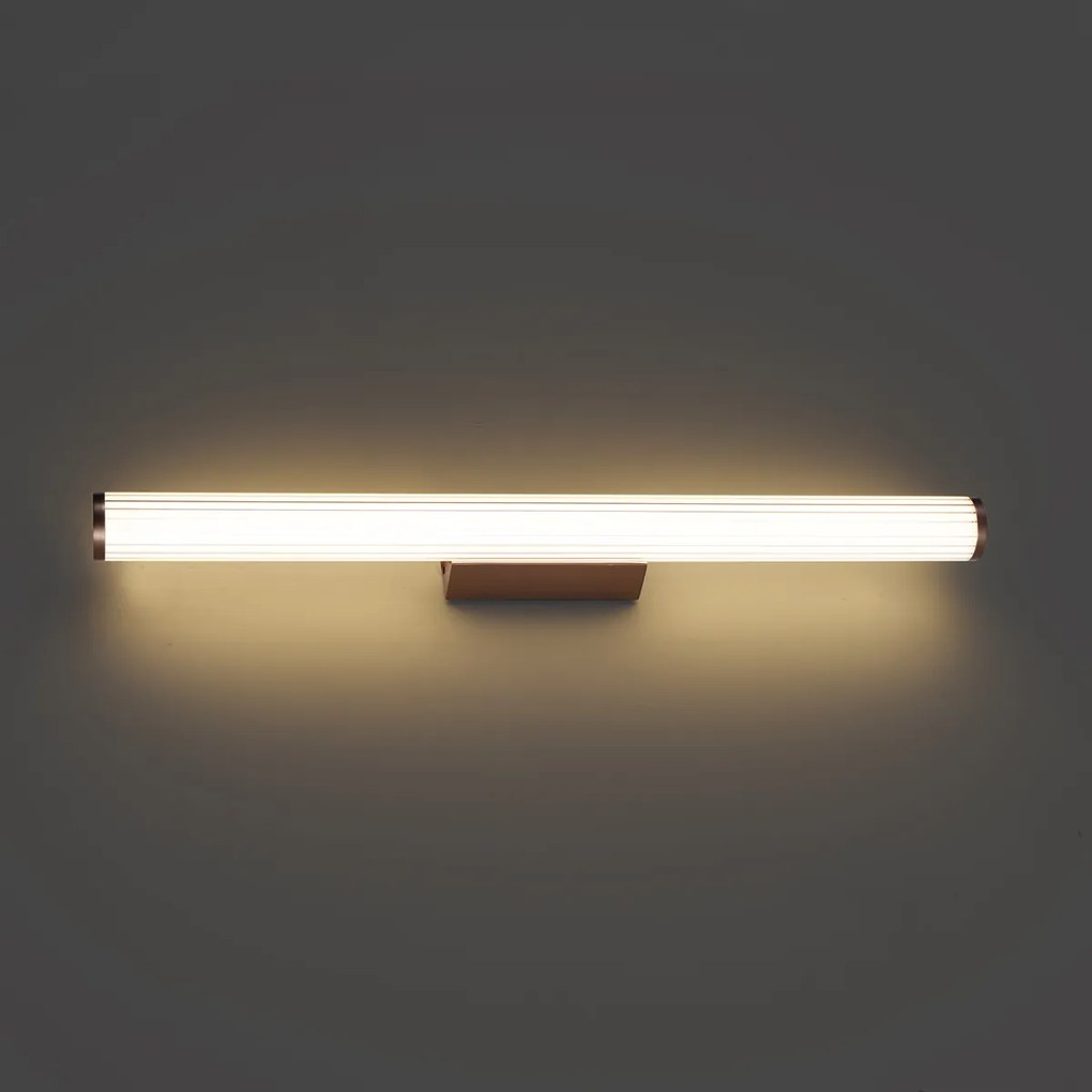 Ретро стенна лампа бронз 80.4cm вкл. LED IP44 - Coco