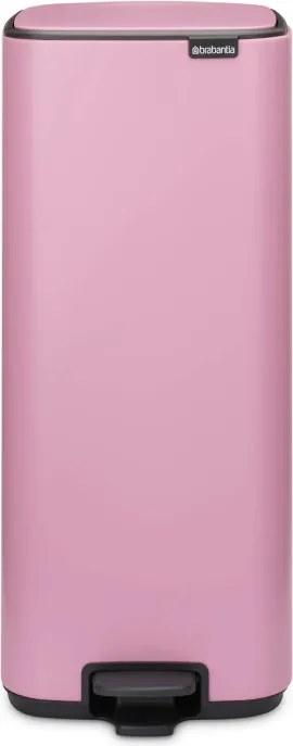 Кош за боклук Brabantia Bo Pedal 1010447, 30 л, Леко затваряне, Противоплъзгаща основа, Розов
