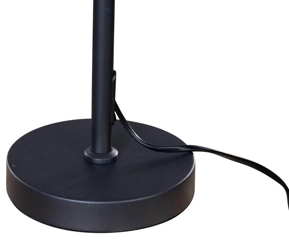 Лампа за маса черна с кадифена абажура бронз 35см - Parte