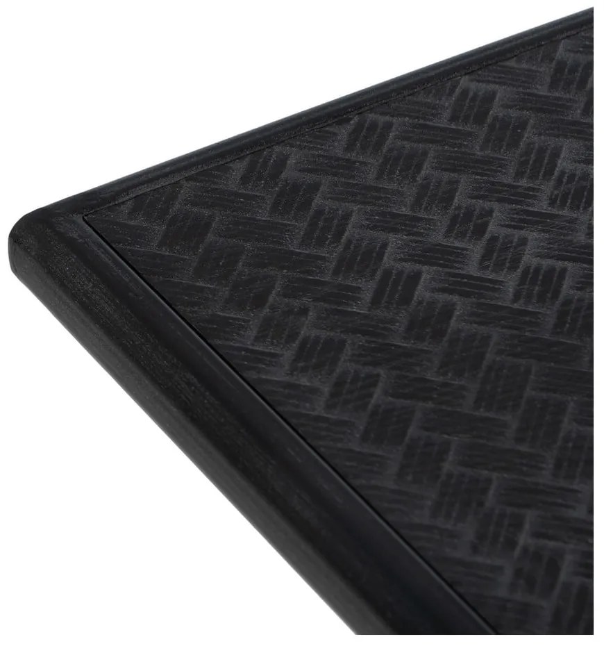 Черна метална конзолна маса 38x120 cm Oslo – Ixia