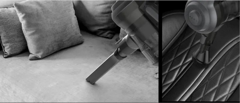 Акумулаторна прахосмукачка AENO ASC0001, 120W, 15000 Pa, 500 мл, LED светлина, Автономия 45 мин, Черен