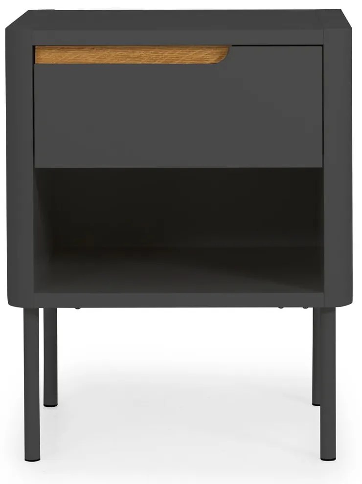Антрацитно сиво нощно шкафче Switch - Tenzo
