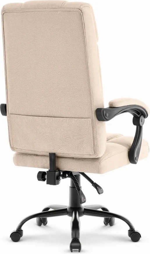 Ергономичен офис стол CABRO C505 до 150 кг бежов