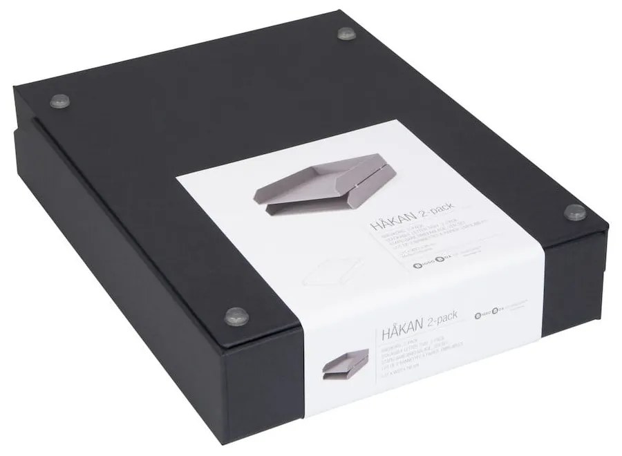 Картонени органайзери за документи в комплект от 2 броя Hakan - Bigso Box of Sweden