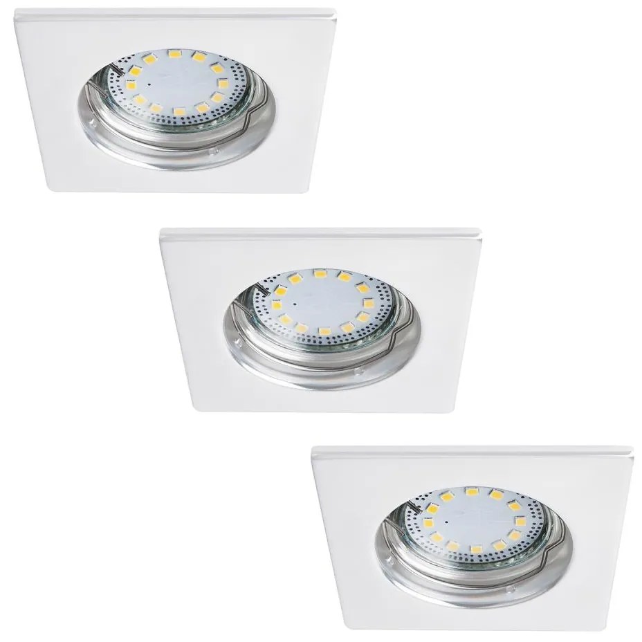 Rabalux 1052 - К-кт 3x LED лампа за окачен таван LITE 1xGU10-LED/3W/230V IP44