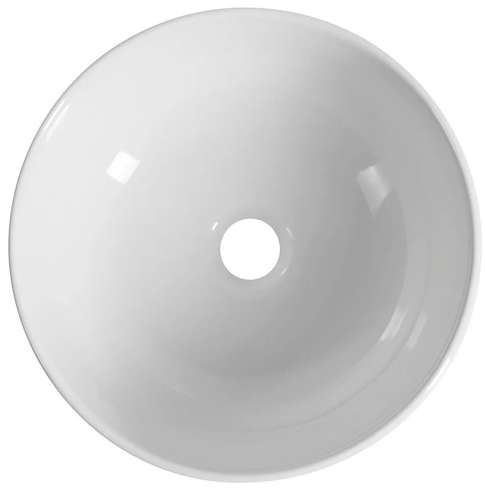 Бяла керамична кръгла мивка ø 33 cm Emmi – Sapho