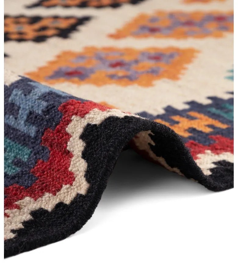 Червена двустранна ръчно изработена вълнена пътека 60x190 cm Kamal Kian – Nouristan