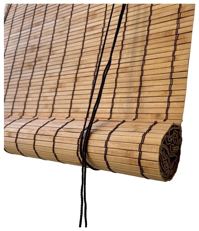 Бамбукова ролетна щора в естествен цвят 90x220 cm Zeva – Gardinia
