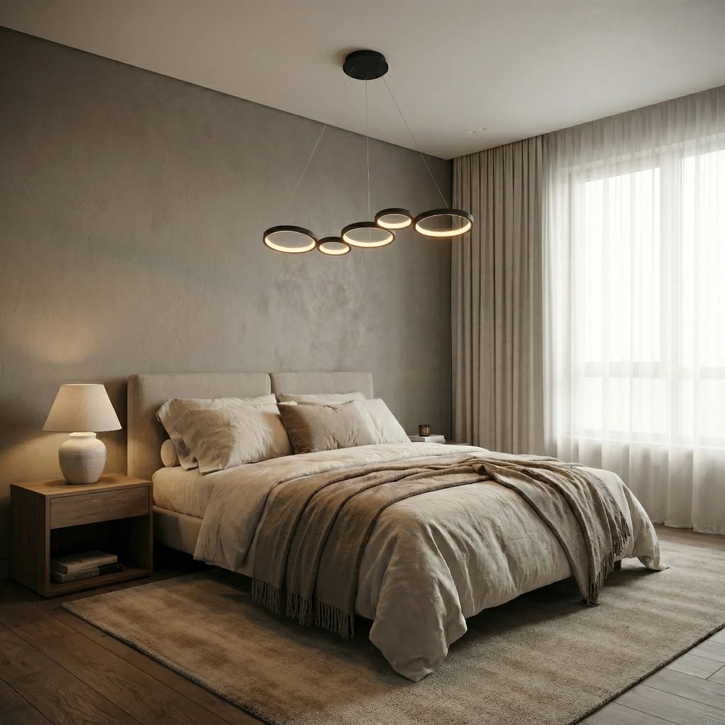 ВИСЯЩА ТАВАННА ЛАМПА APP1923-CP BLACK